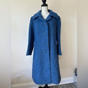 Elegant Blue Women's Pea Coat